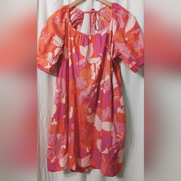 3X$25.  Free Assembly Women's Square Neck Mini Dress with Puff Sleeves, Sizes M - Picture 4 of 13